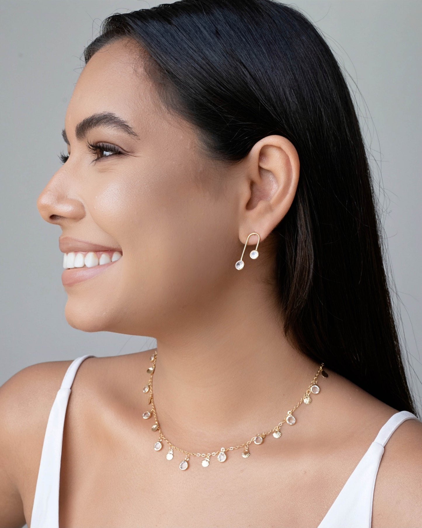 Choker Conchas Pontos de Luz