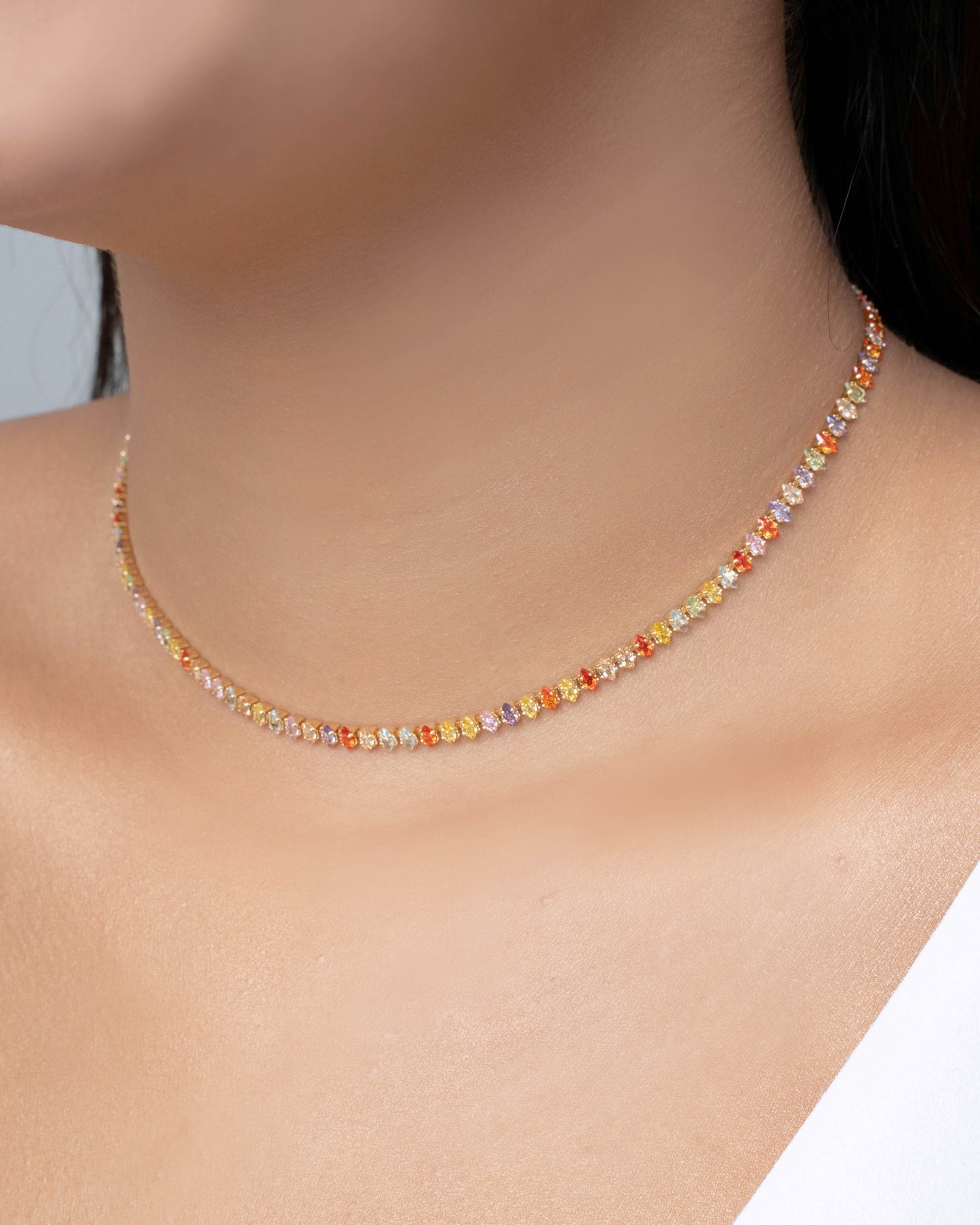 Choker Riviera Navetes Coloridos