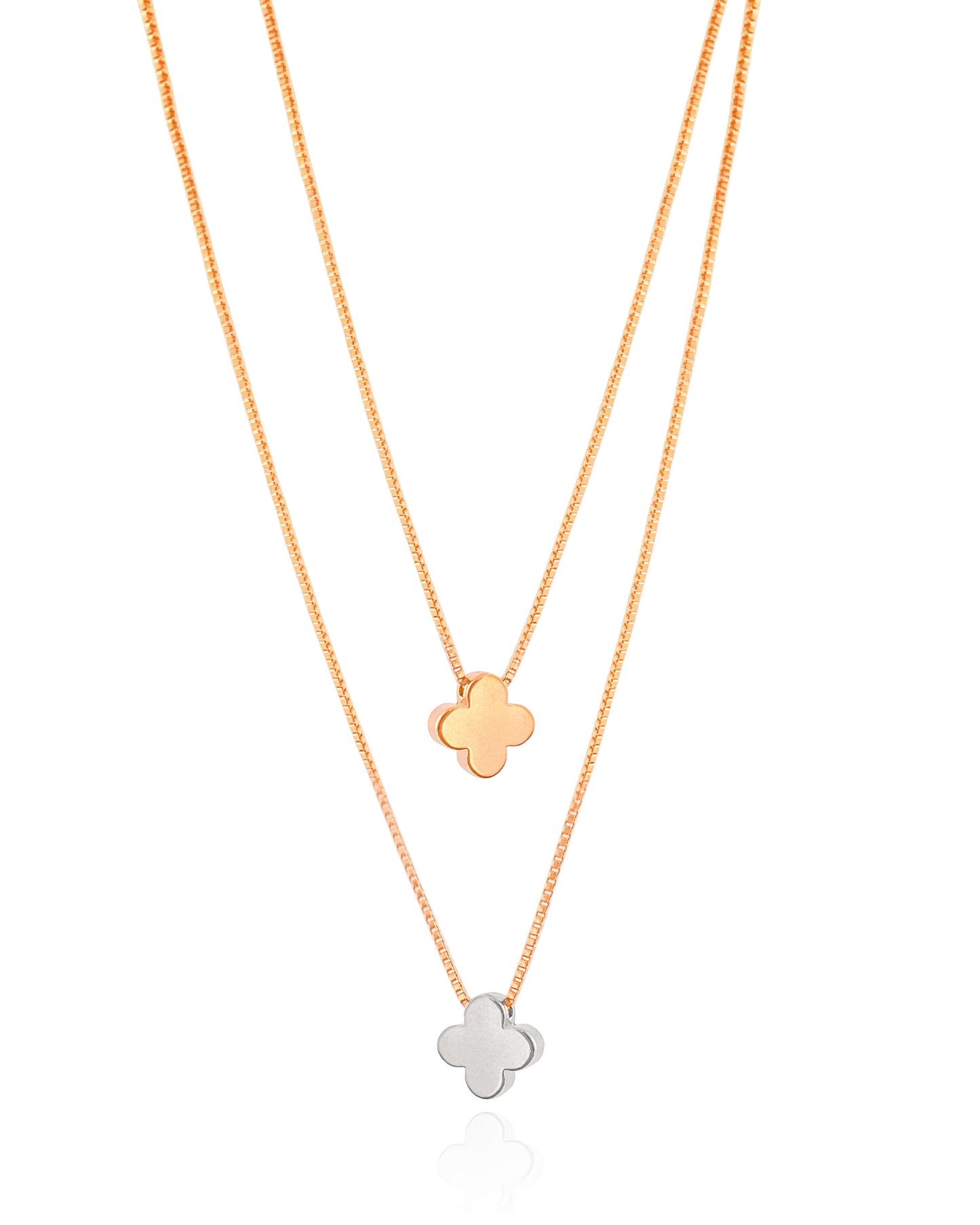 Clover Double Necklace