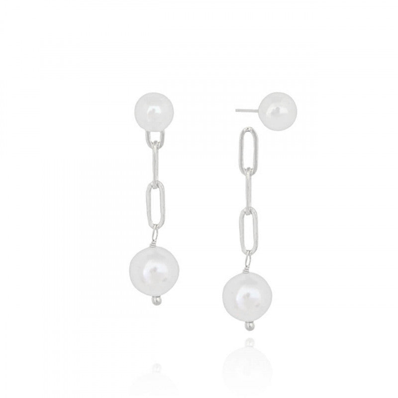 Elos e Perolas Earrings