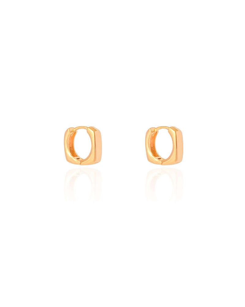 Brinco Argola Quadrada Lisa
