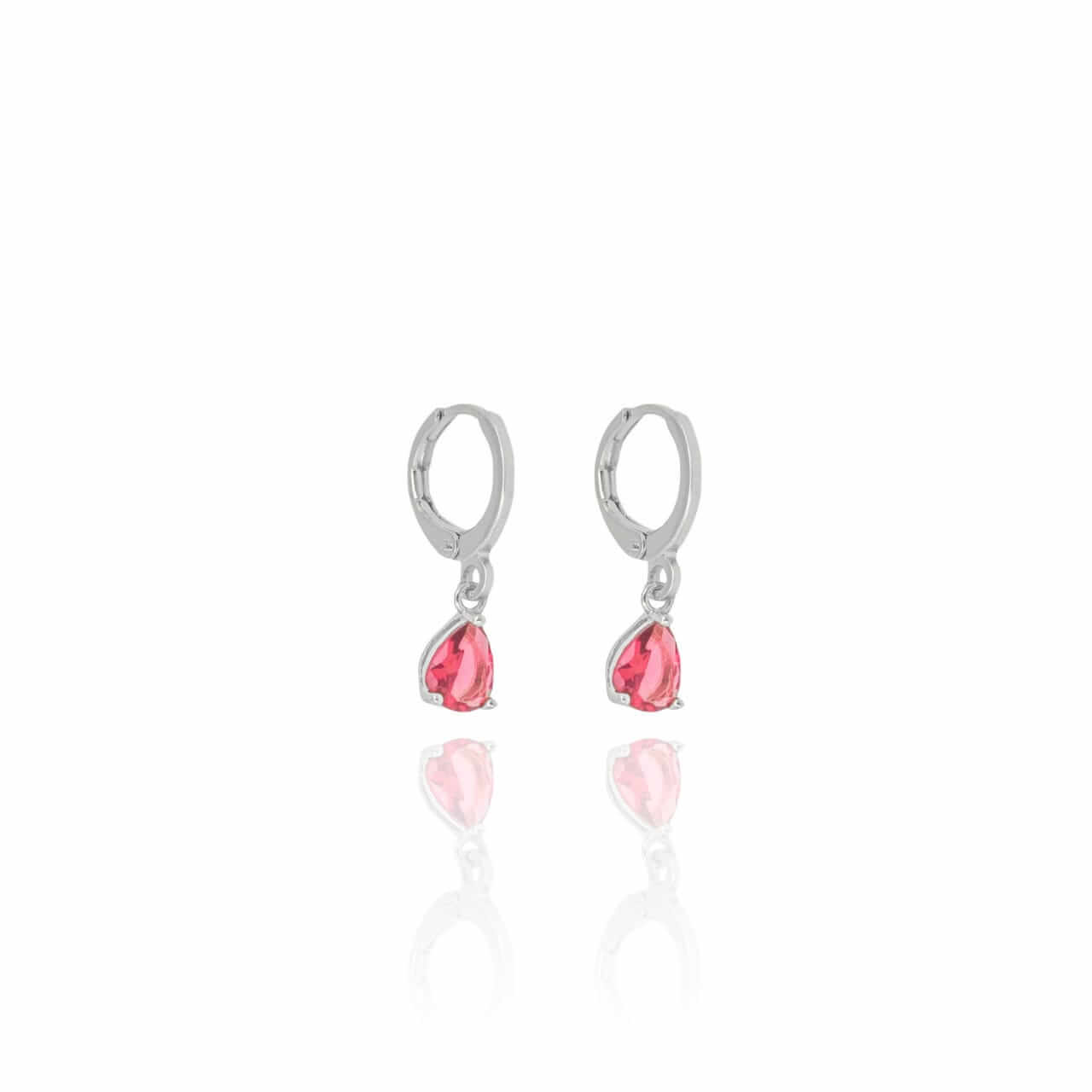 Ruby Drop Hoops