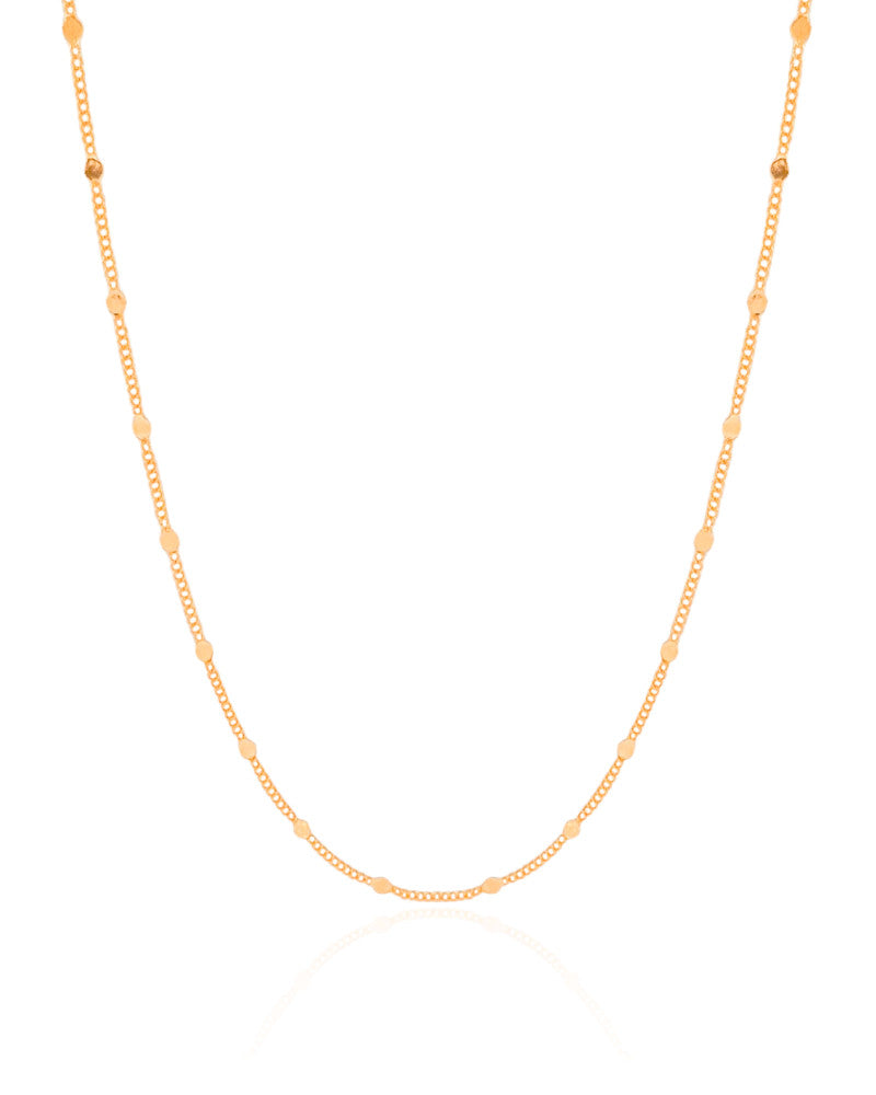 Choker Grumet Plaquinhas - 33 cm