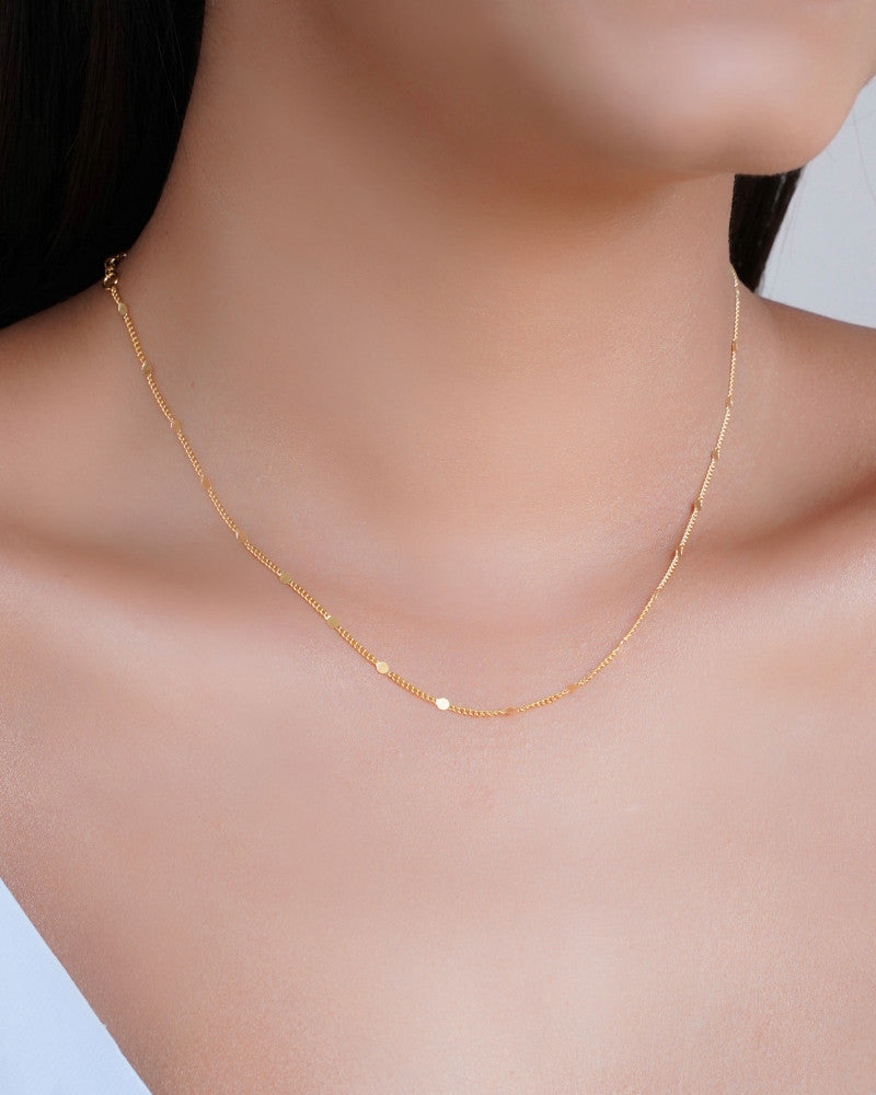 Choker Grumet Plaquinhas - 33 cm