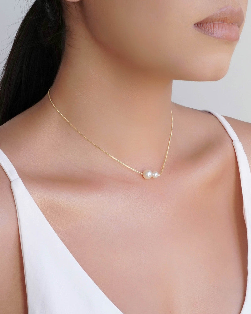 Choker Veneziana Pérolas