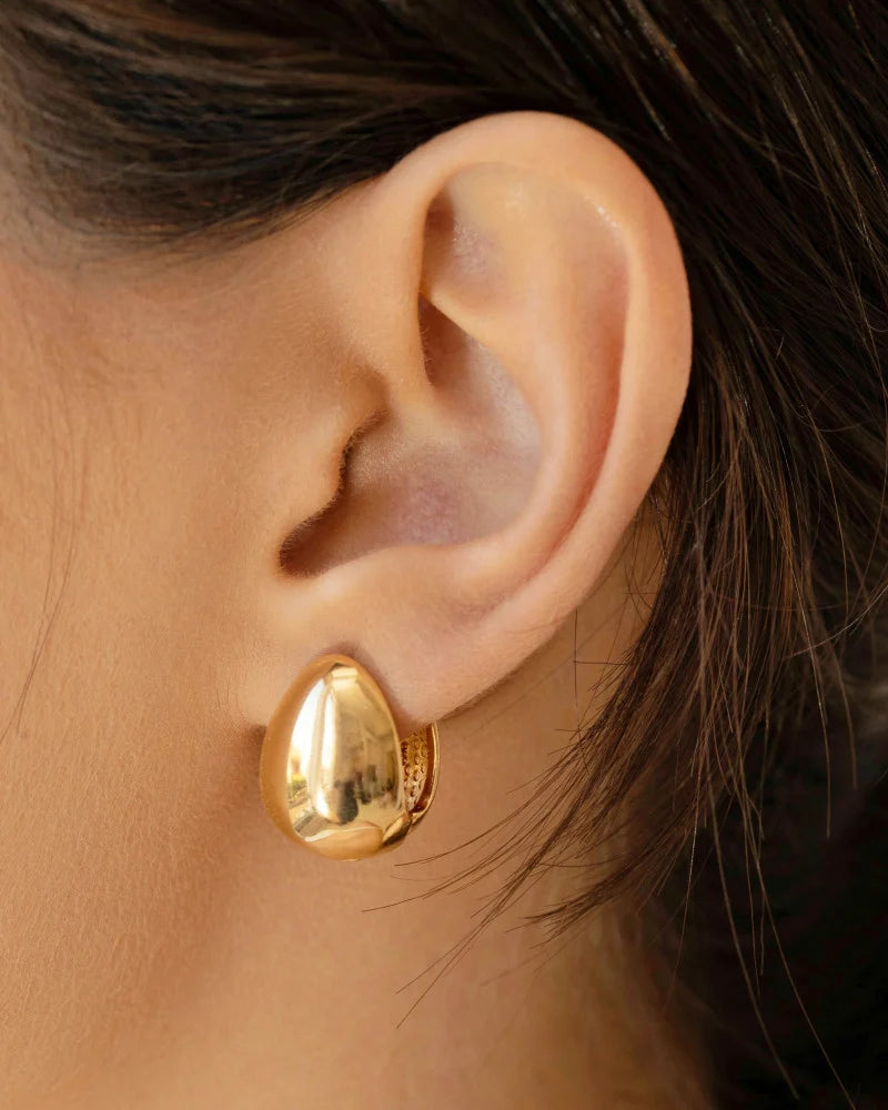 Brinco Argola Click Gota Lisa