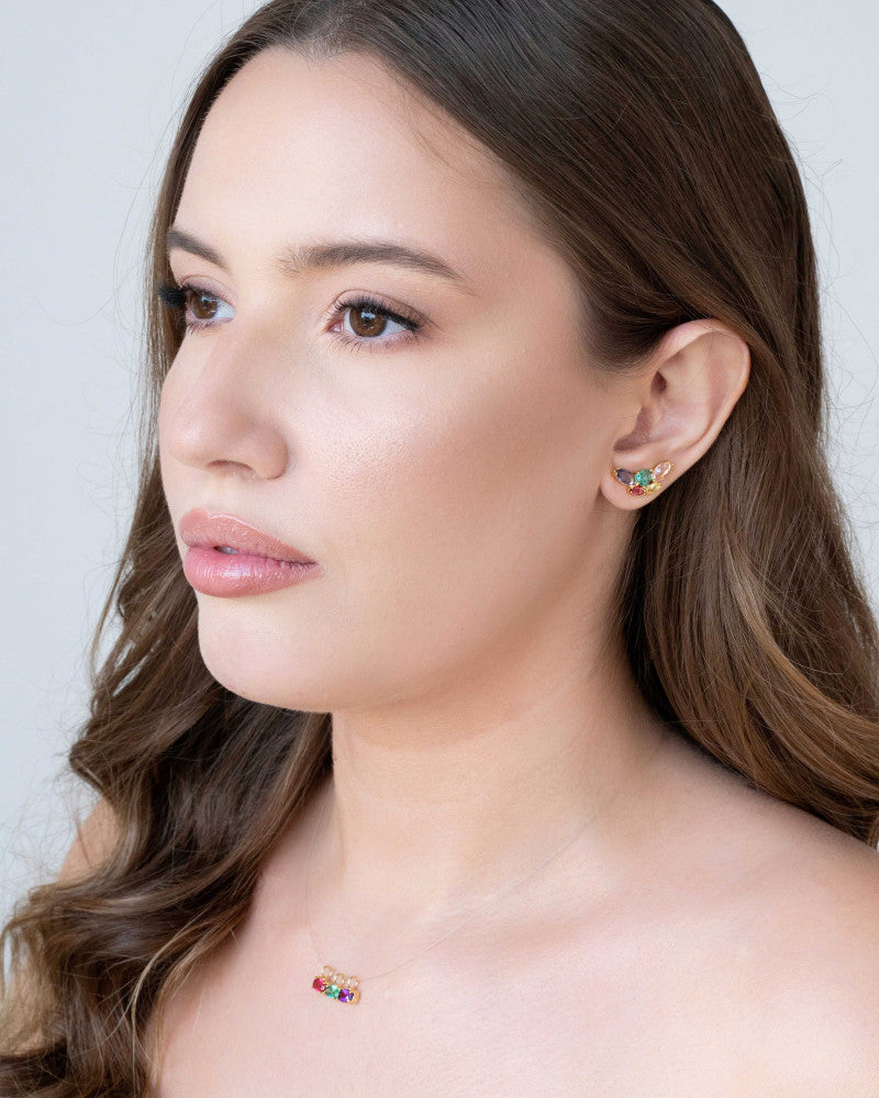 Ear Cuff Navetes Colorido