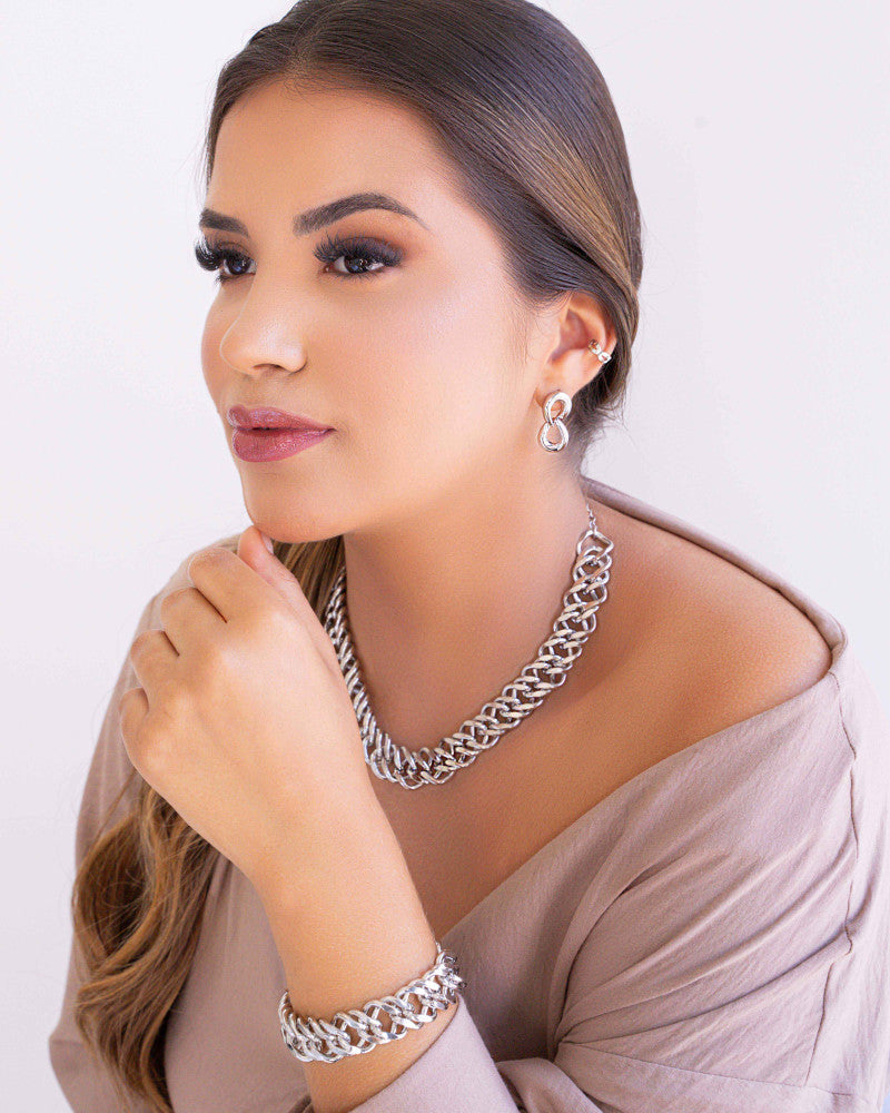 Brinco Elos Pendurados