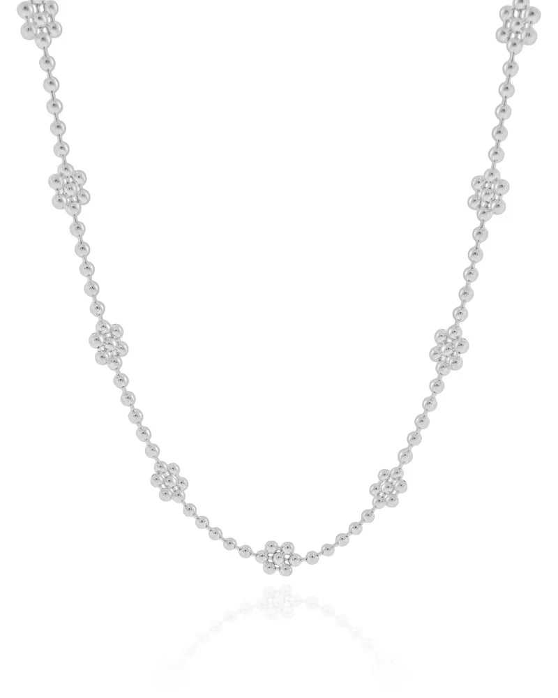 Choker Flores Bolinhas