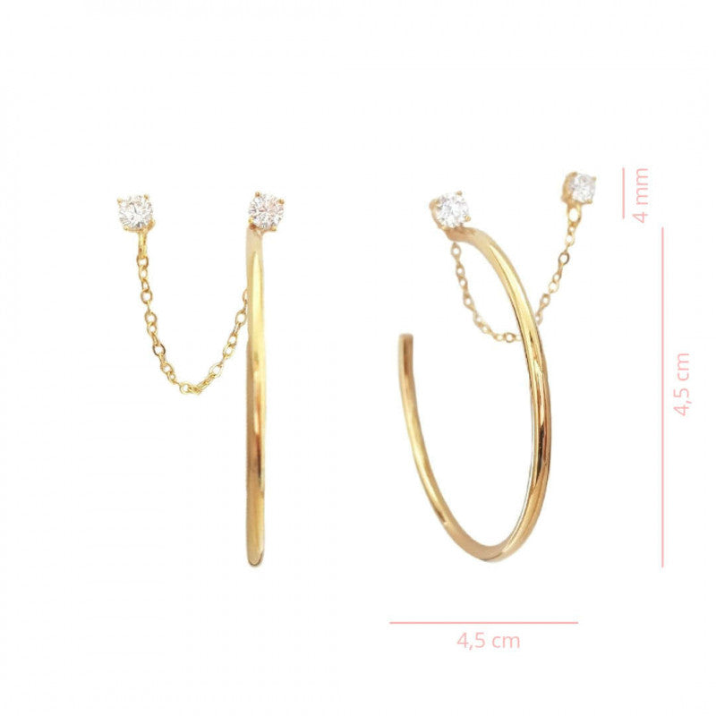 Argola Cristal Elos