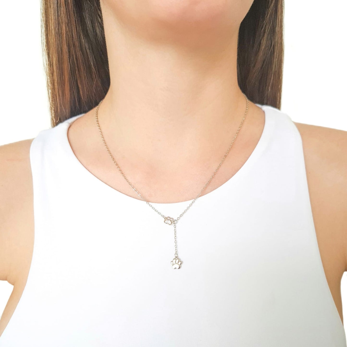 Pet Gravata Necklace Branco