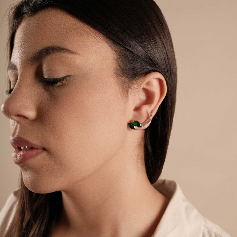 Emerald Ear Cuff