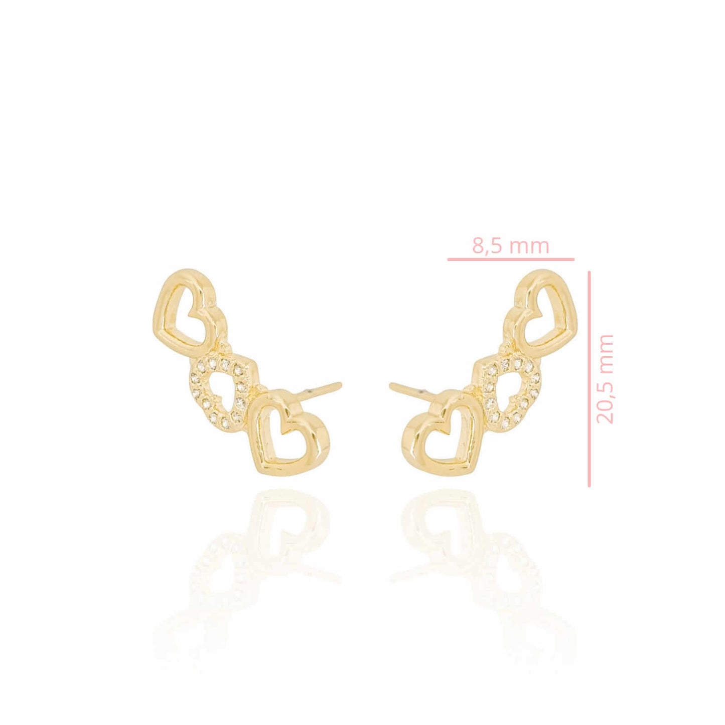 Hearts Ear Cuff