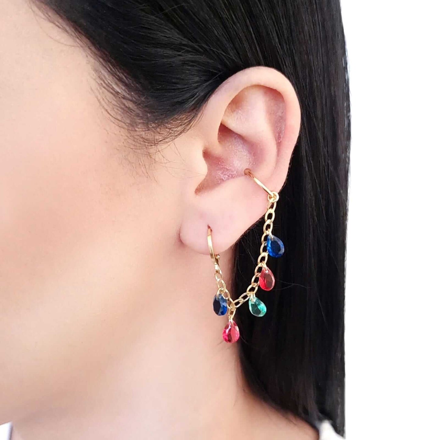Tourmaline Unilateral Earrings