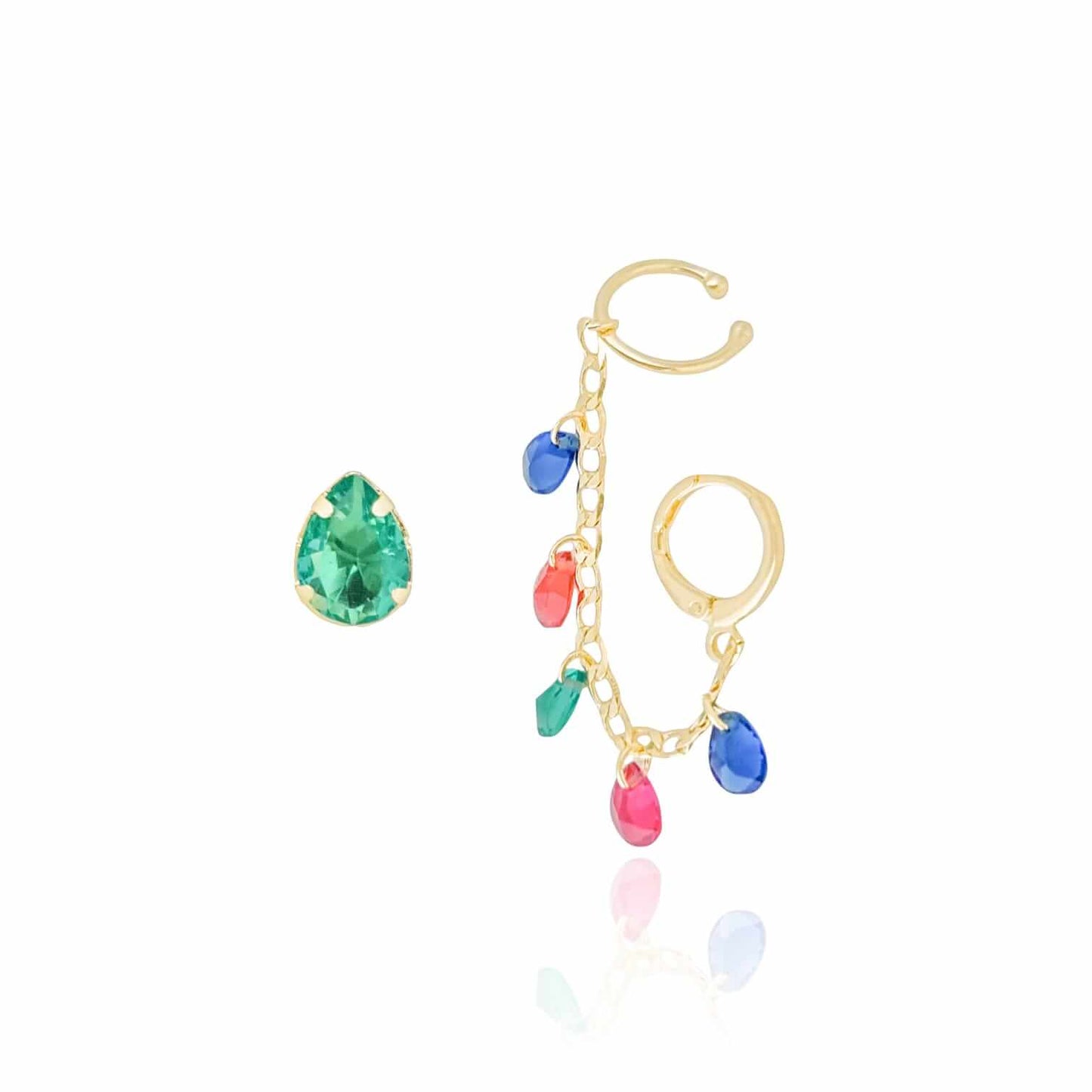 Tourmaline Unilateral Earrings