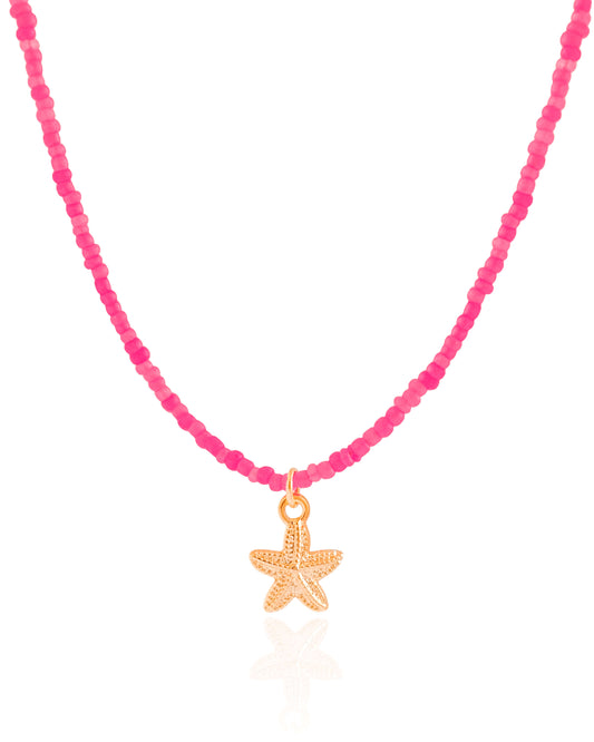 Pink Starfish Choker
