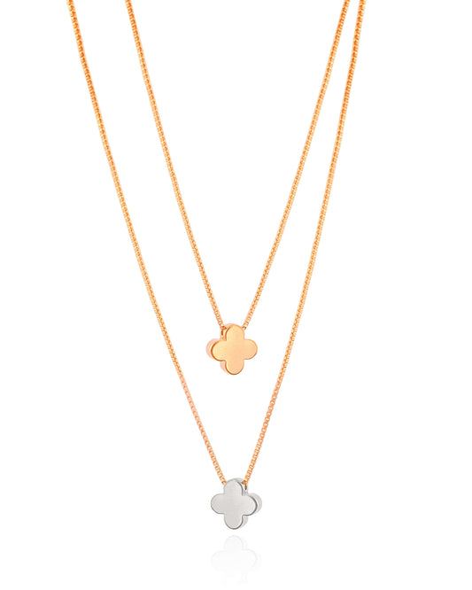 Clover Double Necklace