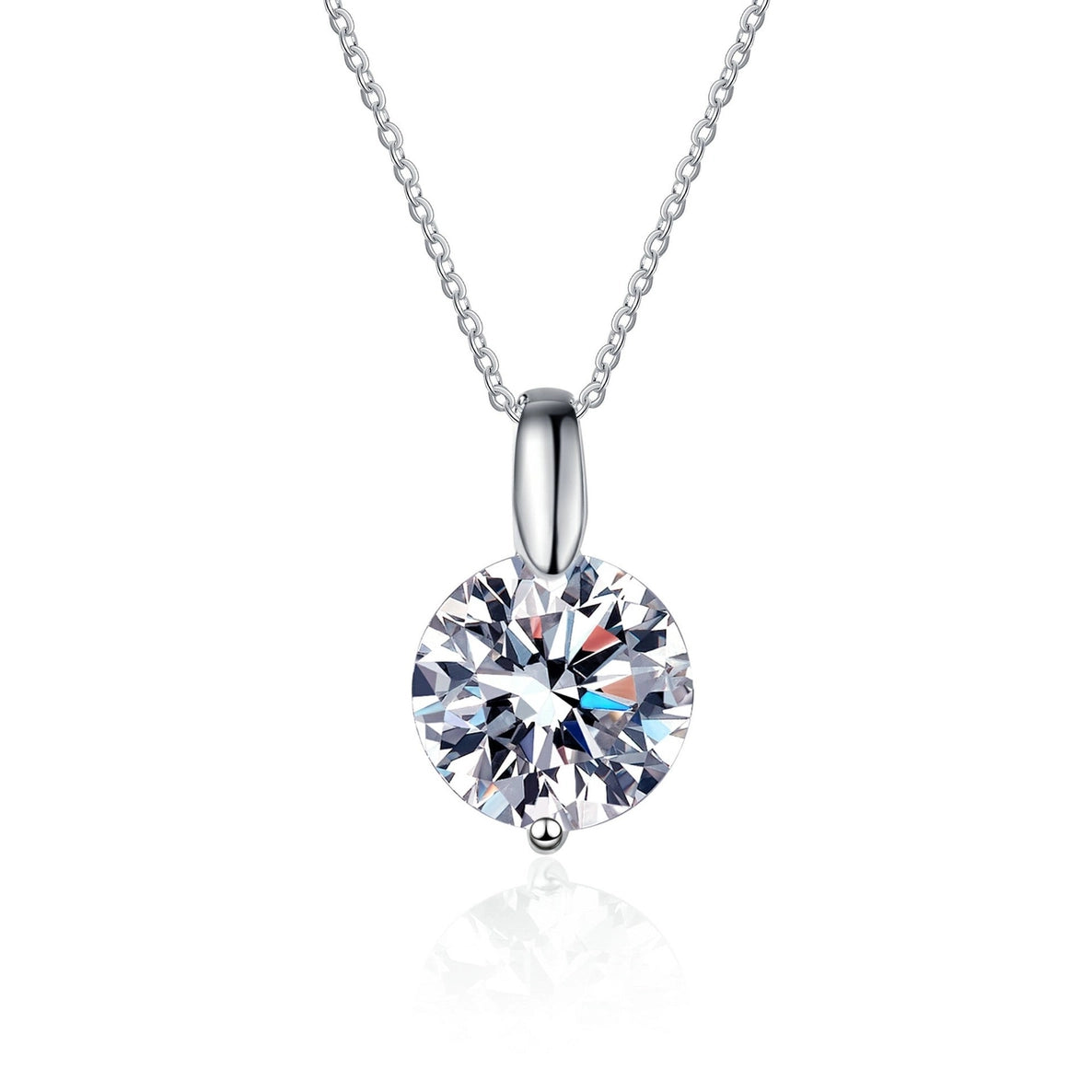 Solitaire Moissanite Pendant Necklace