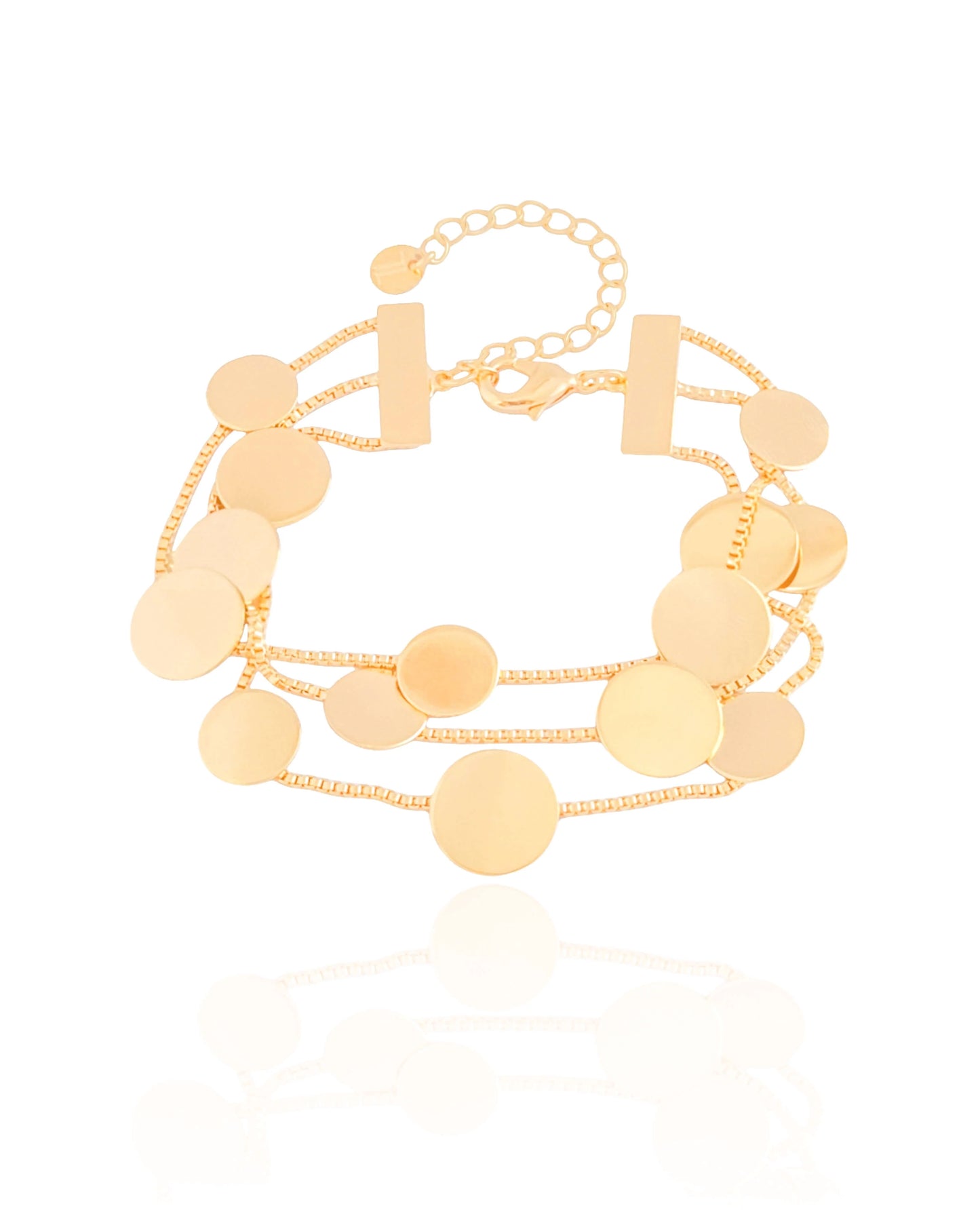Pulseira Fios Triplos Redondos