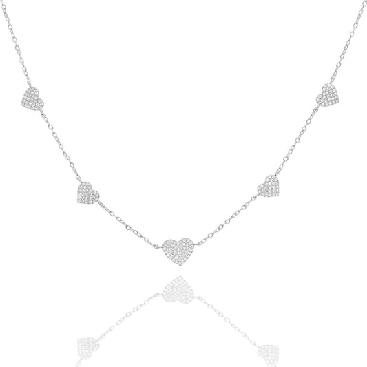 Multi Hearts Choker