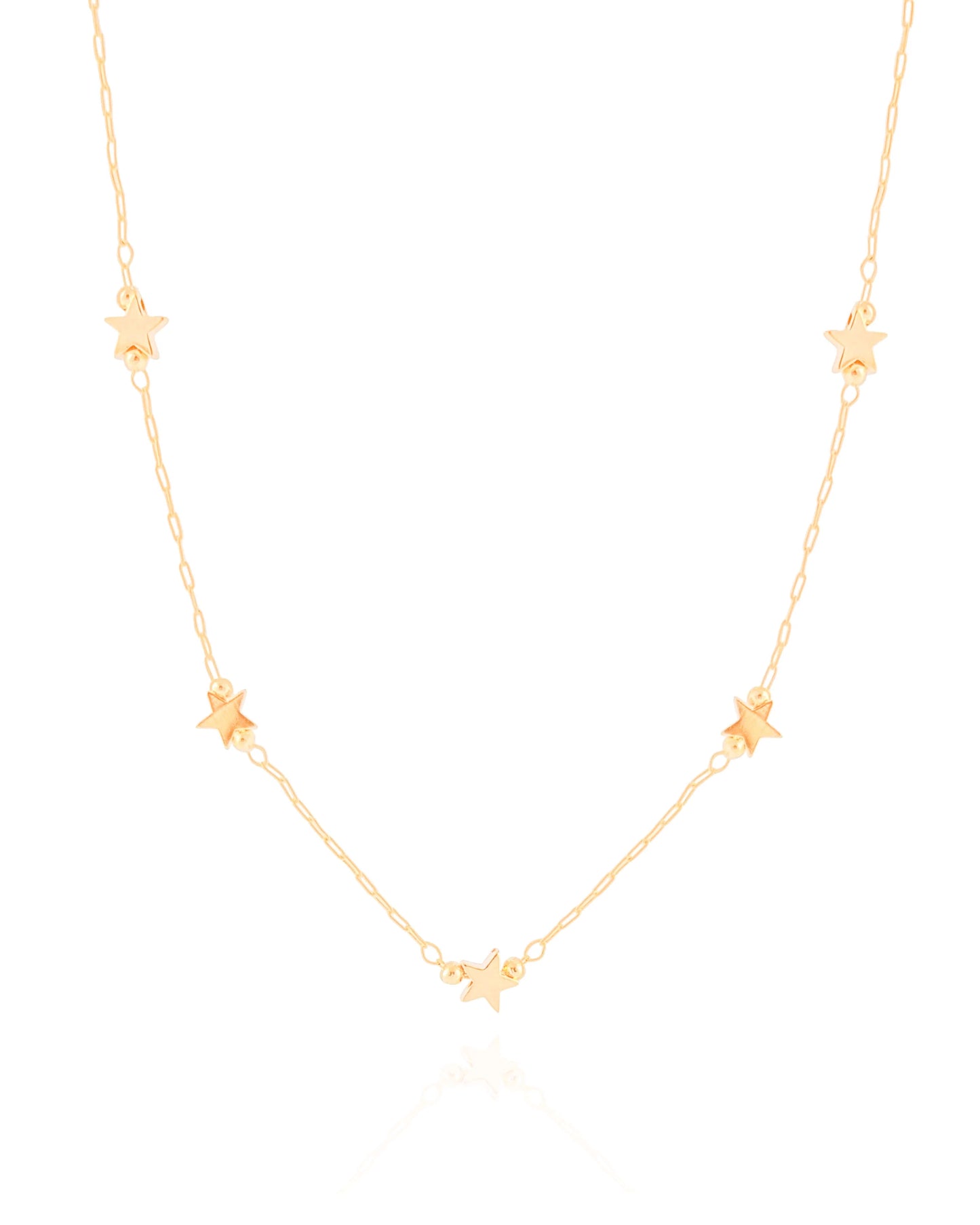 Choker Elos Mini Estrelas