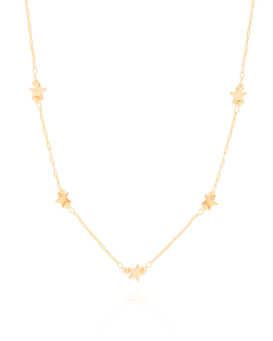 Choker Elos Mini Estrelas