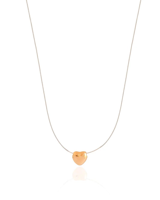 Choker Nylon Coração Liso - 8 mm