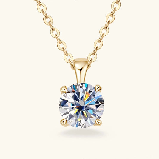 Solitaire Moissanite Pendant Necklace