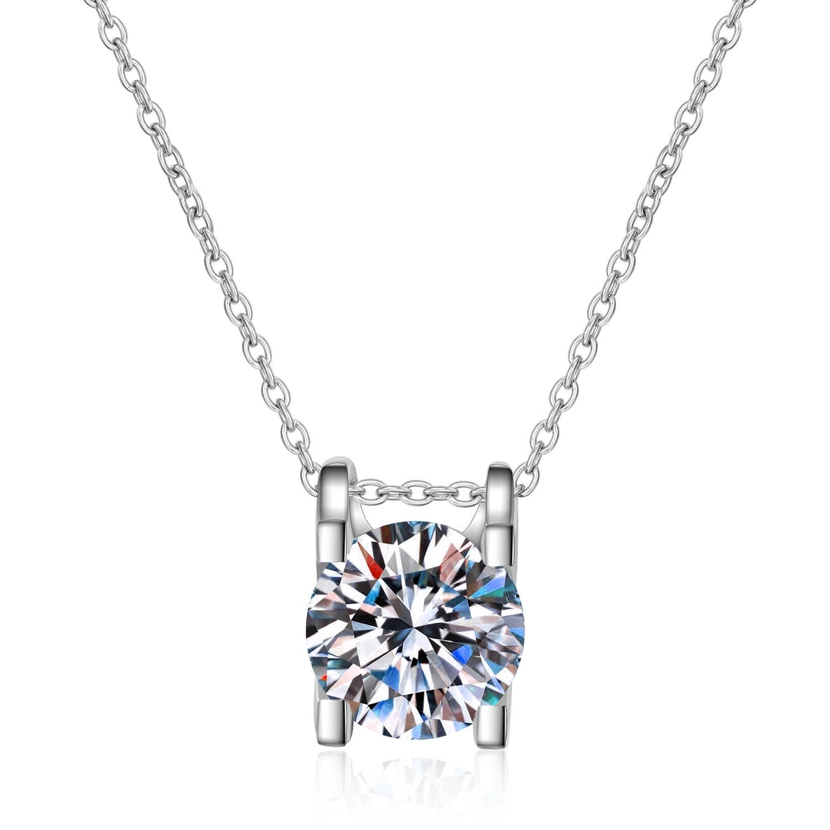 Dainty Moissanite Pendant Necklace