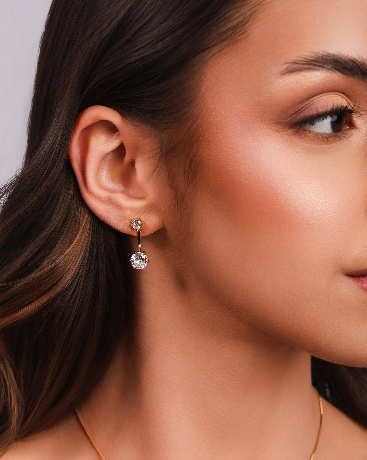 Ear Jacket Pontos de Luz Cristal