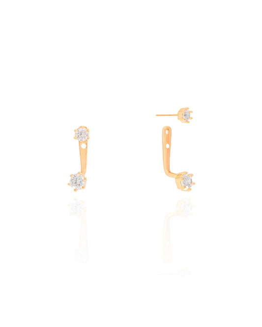 Ear Jacket Pontos de Luz Cristal