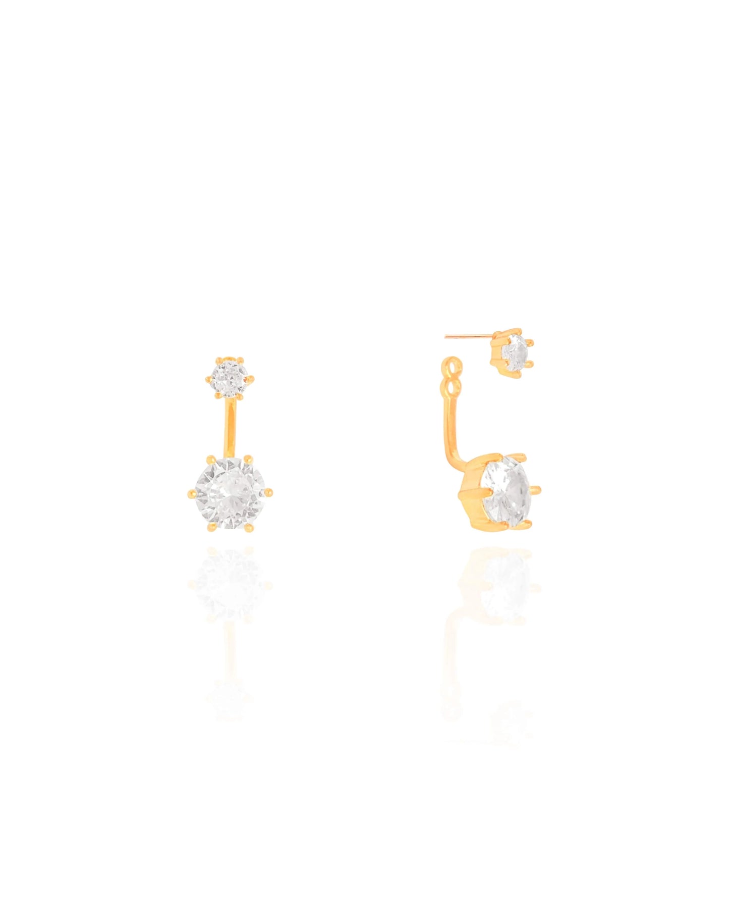 Ear Jacket Pontos de Luz Cristal