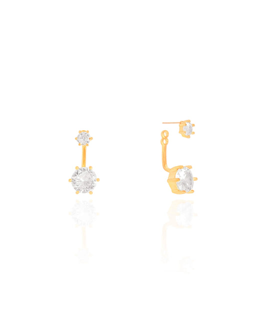Ear Jacket Pontos de Luz Cristal