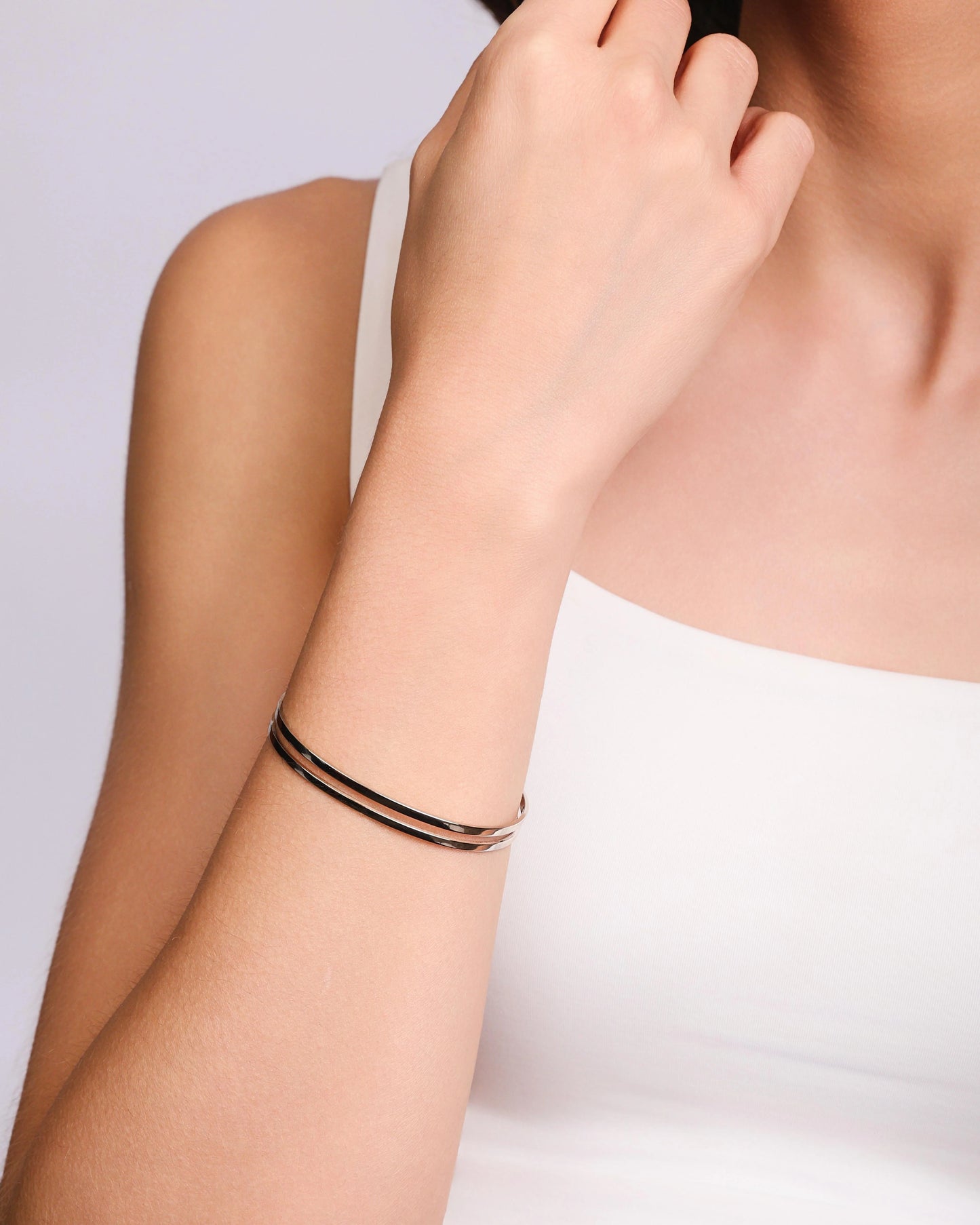 Bracelete Dois Filetes Lisos