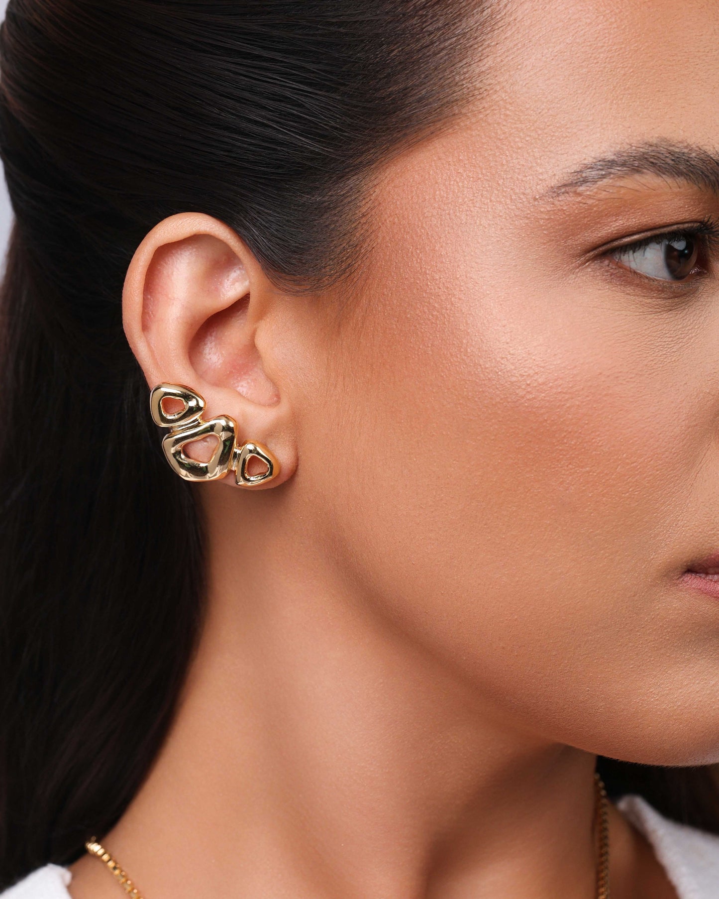 Ear Cuff Organico Vazado Liso