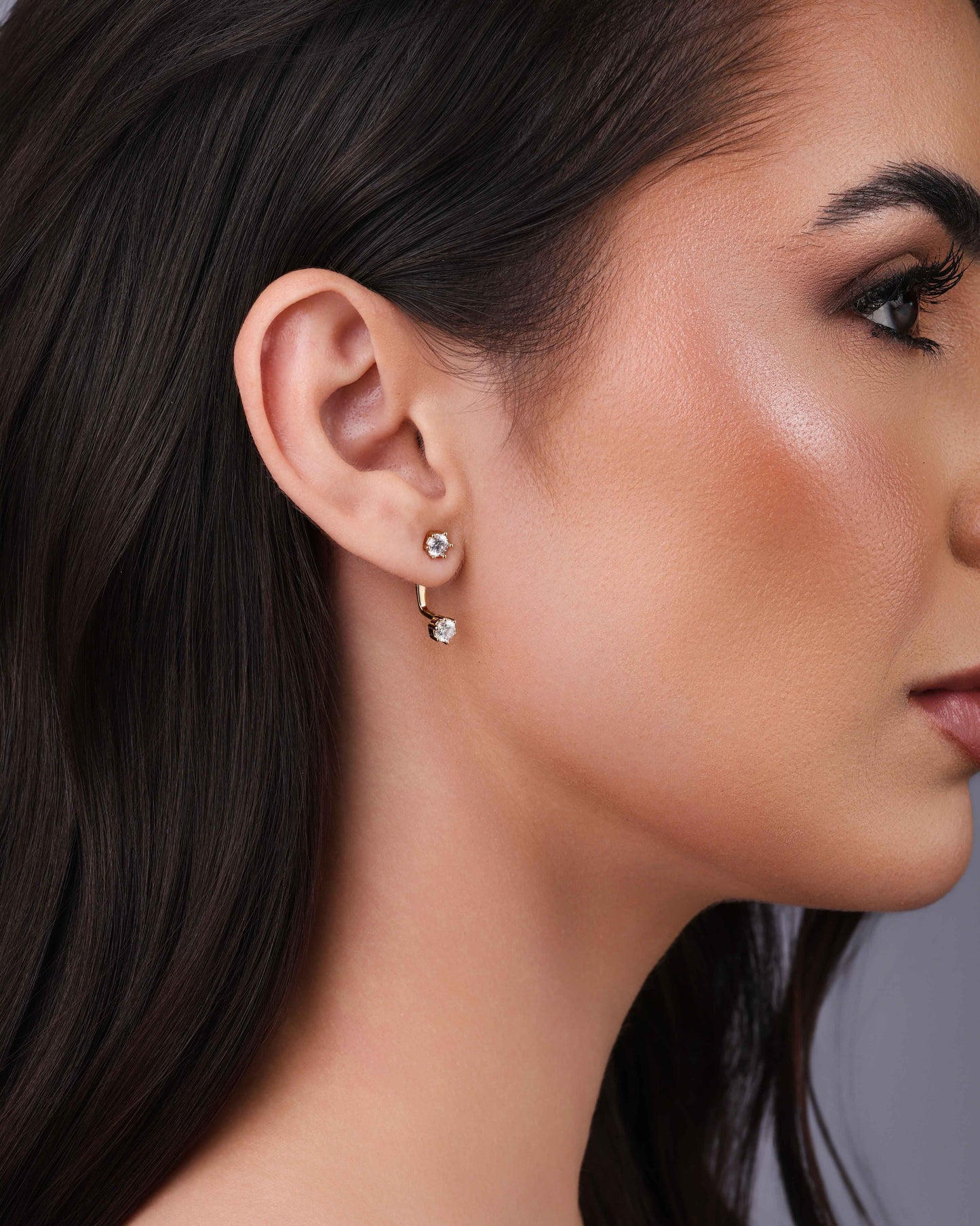 Ear Jacket Pontos de Luz Cristal