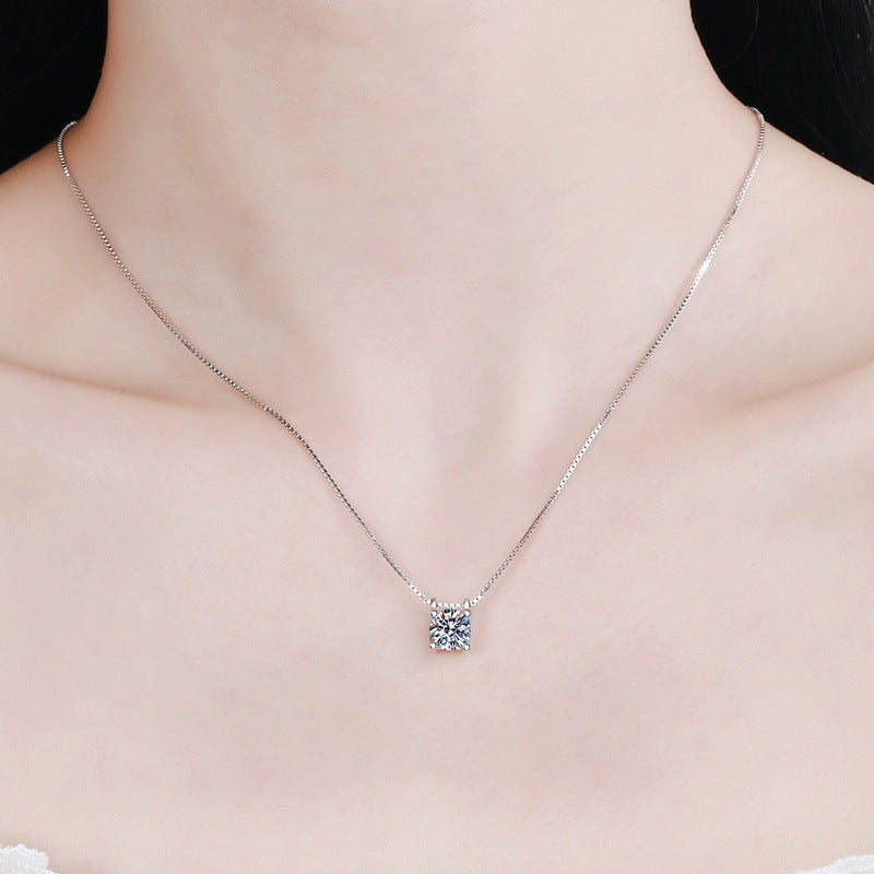 Dainty Moissanite Pendant Necklace