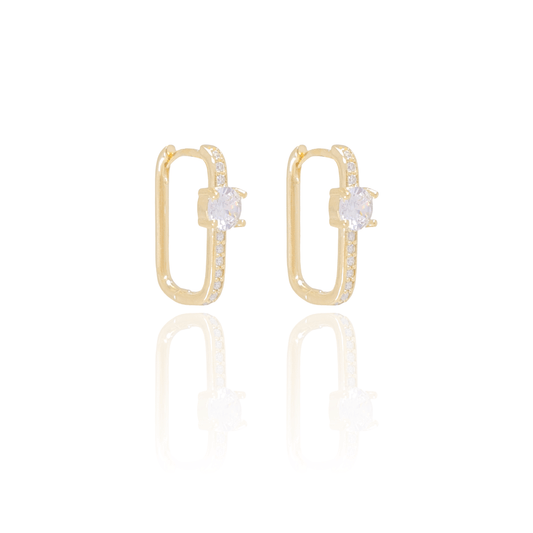 Argola Retangulo Earrings