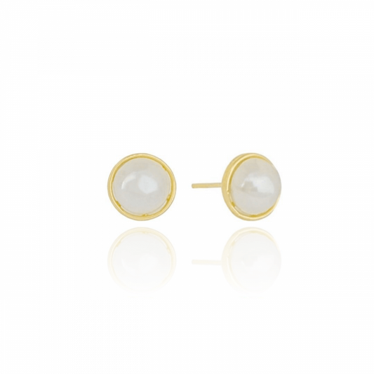 Half Pearl Earrings