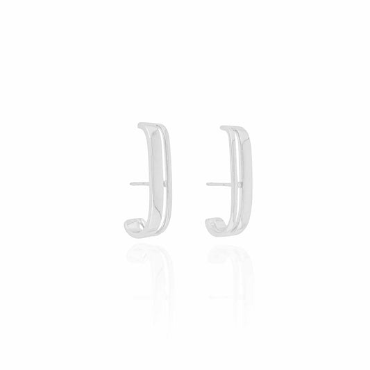 Liso Filetes Branco Ear Hook