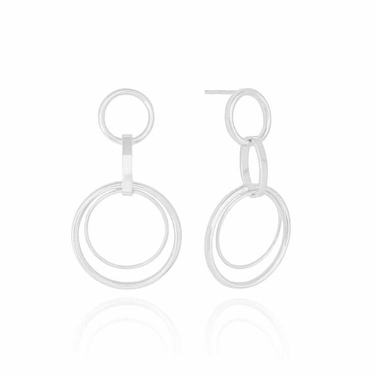 Argola Entrelacadas Branco Earrings