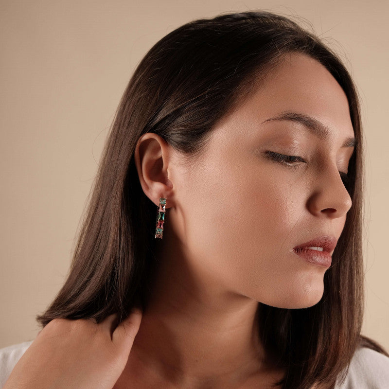 Colorful Carre Hoops