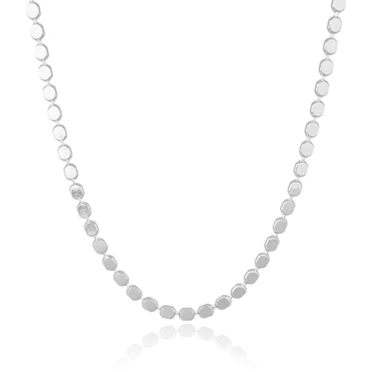 Amassado Placas Choker Branco