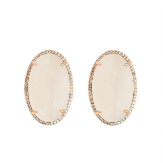 Oval MadrePerola Earrings